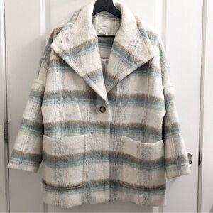 Anthropologie Elsa Plaid Coat